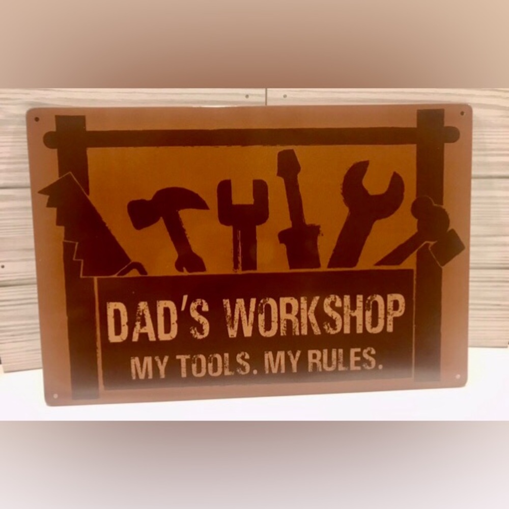 Metal Garage/Shop Sign NWT